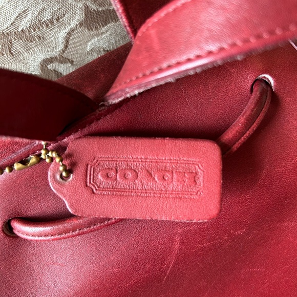 COACH Small Daypack Backpack Red 9960 - Picture 2 of 16